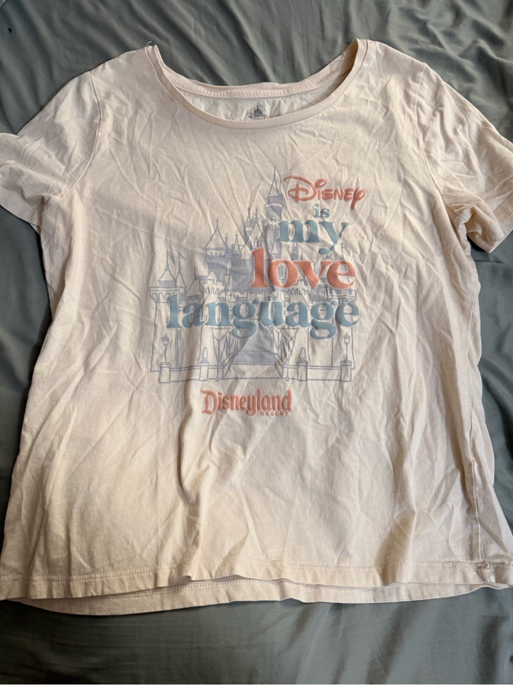 Disneylight Pink 'Love Language' Short-Sleeve Graphic Tee